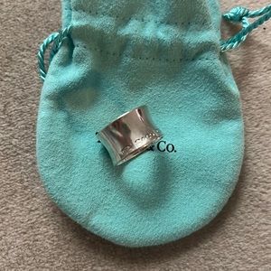 Vintage silver Tiffany 1837 Ring